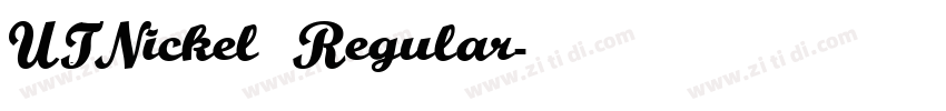 UTNickel Regular字体转换